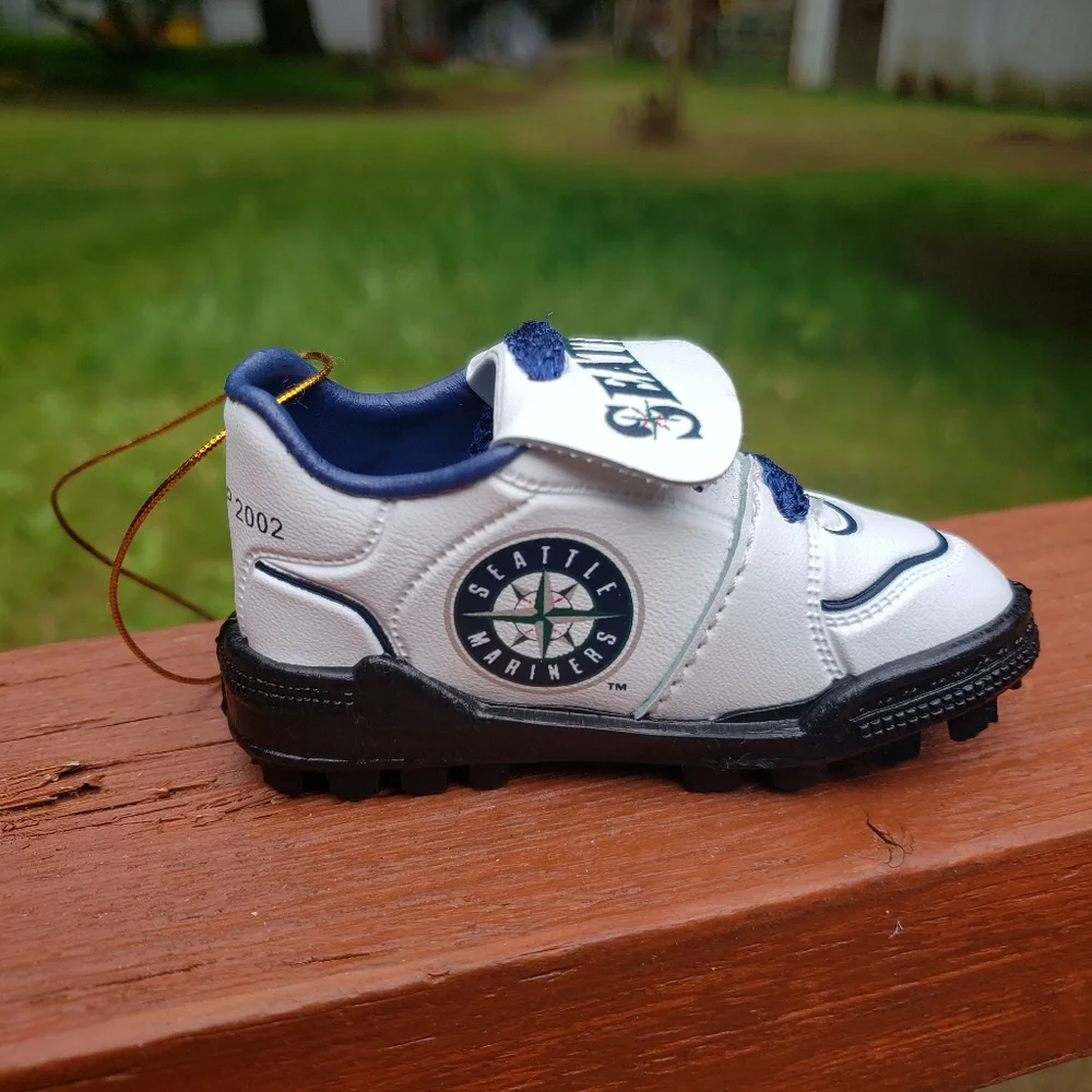 2002 Seattle Mariners Baseball Cleat Hanging Ornament